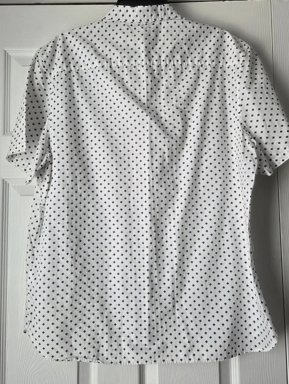 Calvin Klein Men's Short-Sleeve White Dot-Print Button Shirt Size XL - Picture 8 of 14